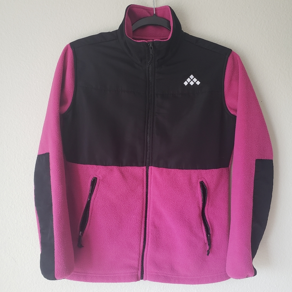 WOMEN'S PINK AND BLACK SWEATER